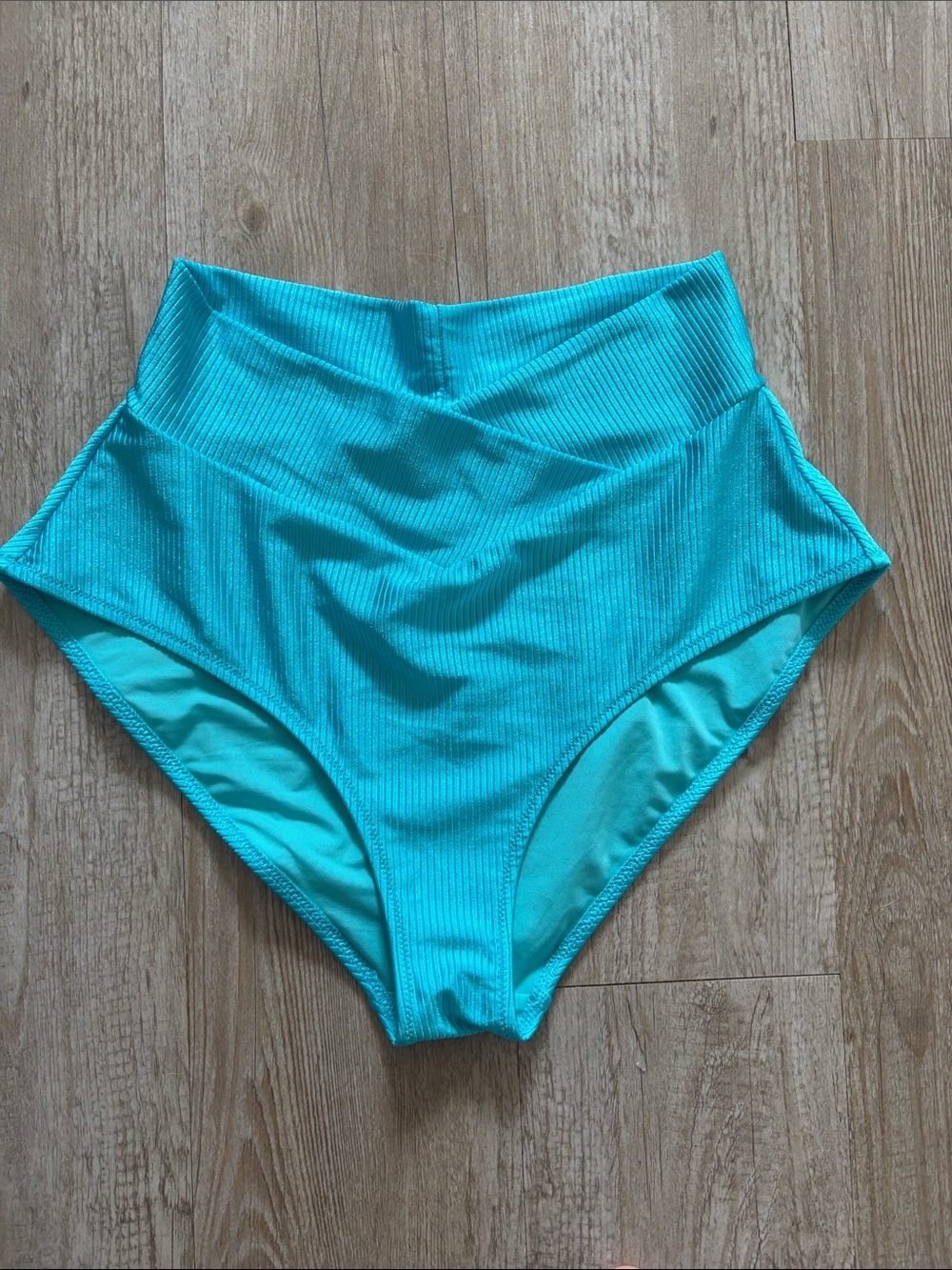 Aerie High-Waist Ribbed Bikini Bottoms